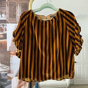 Madewell velvet top. PERFECT FOR FALL!